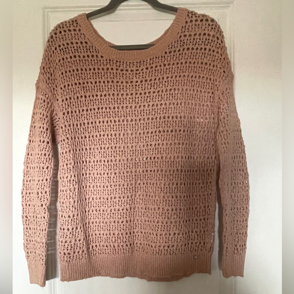 Open weave sweater